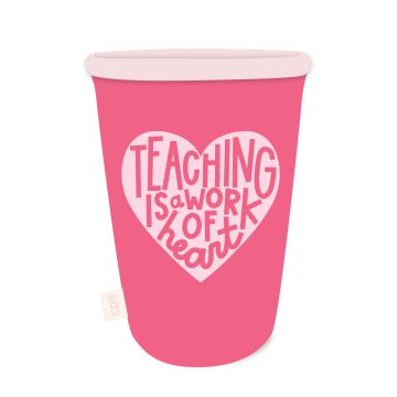 Teaching Is A Work Of Heart Coffee Sleeve